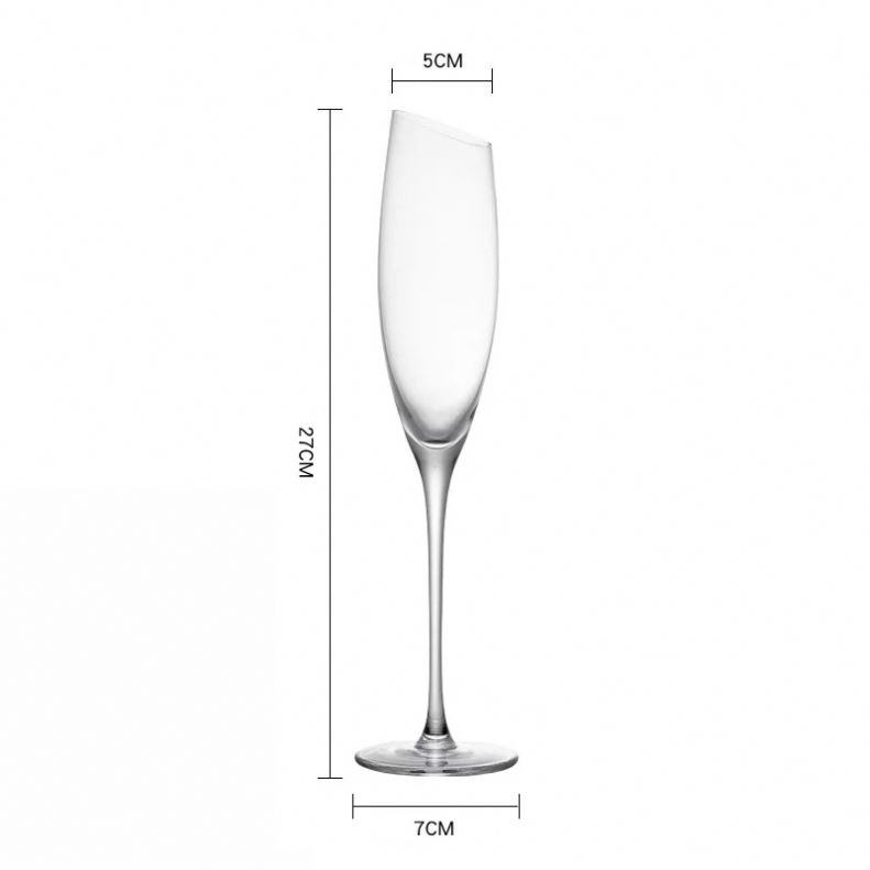 A variety of luxury custom champagne glasses