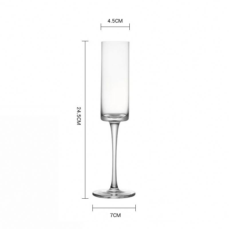 A variety of luxury custom champagne glasses