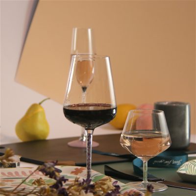 Factory wholesale tall red wine glasses (4)