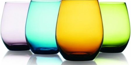 Large capacity durable glass stemless wine glass (4)