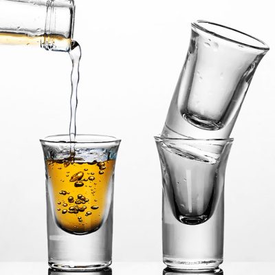 Mini Plastic Heavy Bottom Shot Glass (5)