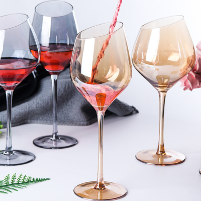 Novel oblique design red wine glass (1)