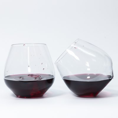 The latest design stemless wine glass (6)