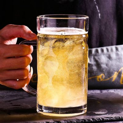 Thickened large capacity glass mug (3)