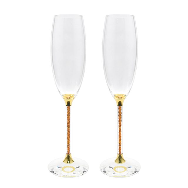 Wholesale Gift Set Crystal Champagne Glasses (6)