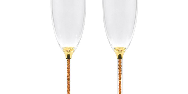 Wholesale Gift Set Crystal Champagne Glasses (6)