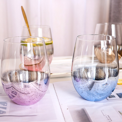 starry sky shiny design wine glass (6)